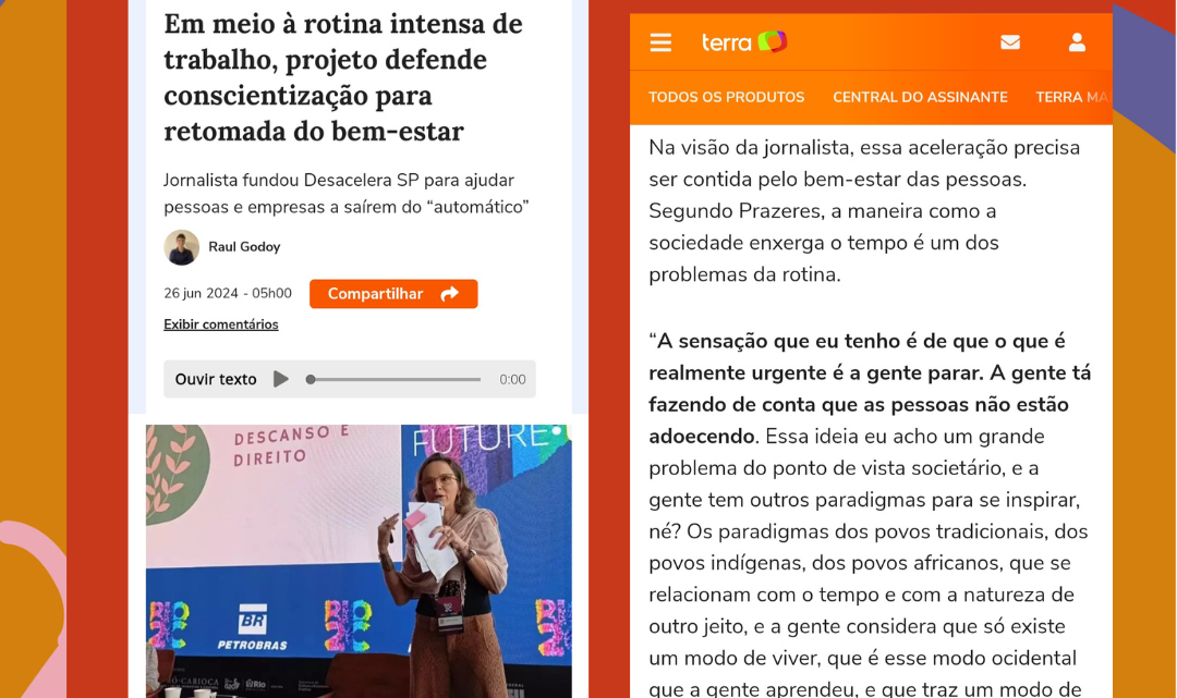 Em meio à rotina intensa de trabalho, projeto defende conscientização para retomada do bem-estar